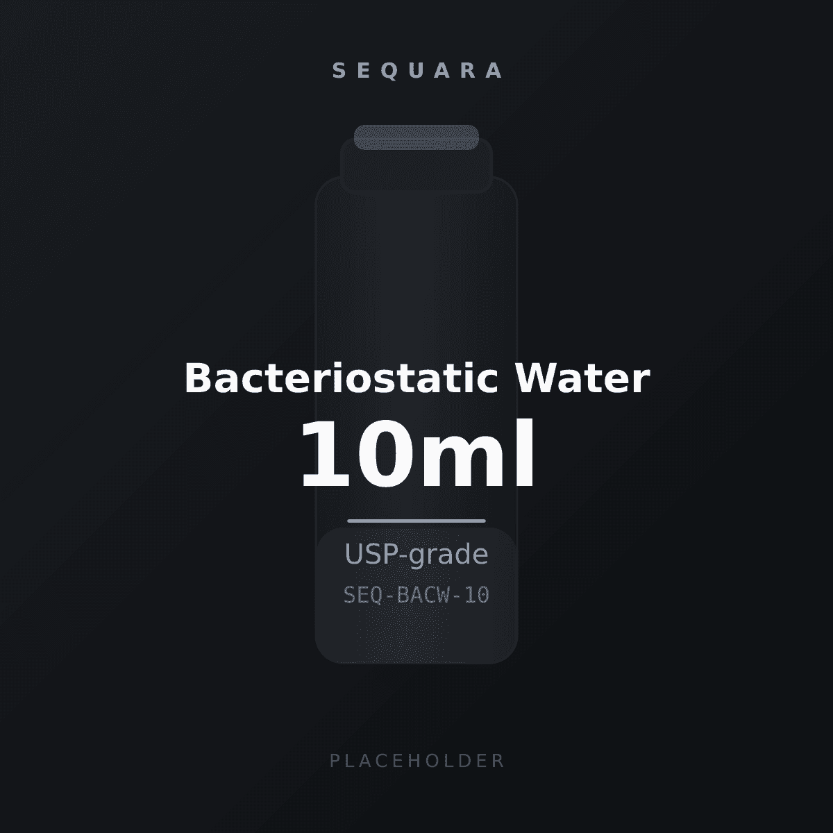 Bacteriostatic Water vial label